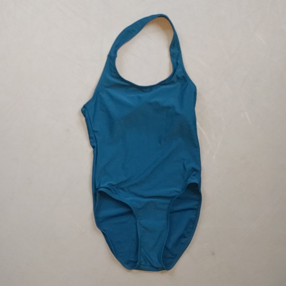 SOLD teal halter leotard